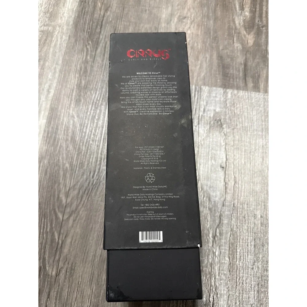 Cirrus Curly and Ripply Hair Styler 3 Interchangeable Waver Heads Black USED